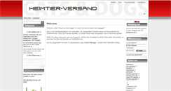 Desktop Screenshot of heimtier-versand.com