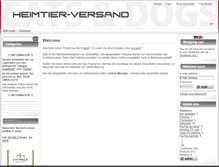 Tablet Screenshot of heimtier-versand.com